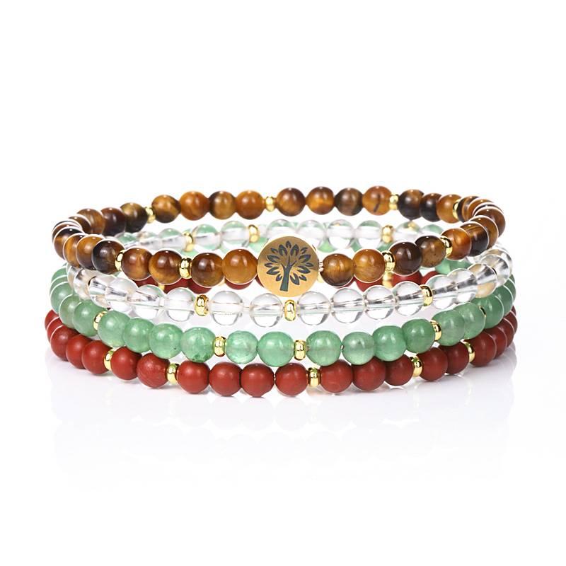 Tiger’s Eye & Green Aventurine 4-in-1 Bracelet | Success & Confidence