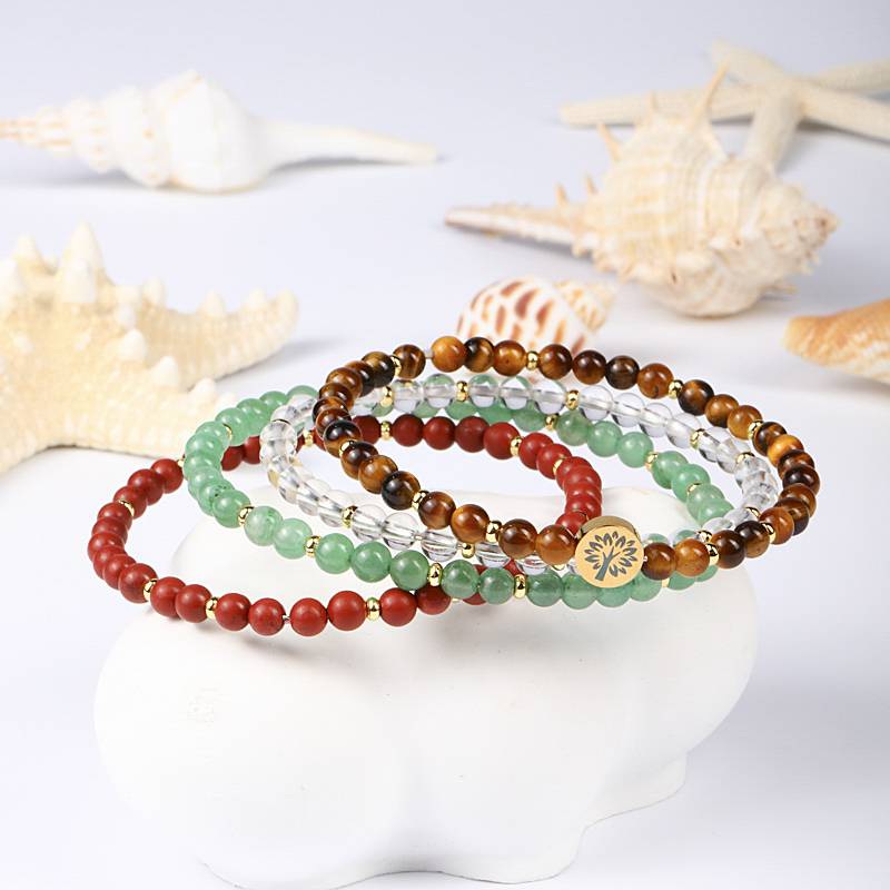 Tiger’s Eye & Green Aventurine 4-in-1 Bracelet | Success & Confidence