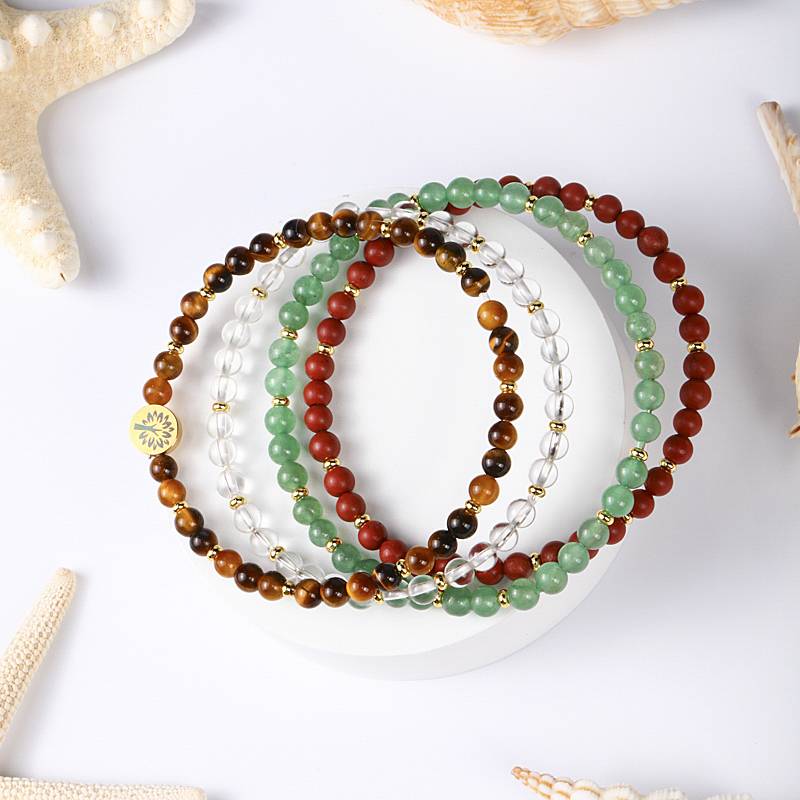 Tiger’s Eye & Green Aventurine 4-in-1 Bracelet | Success & Confidence