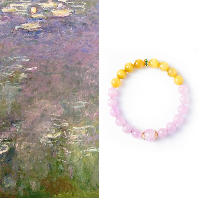 Calm & Confidence Crystal Bracelet – Lepidolite & Golden Tiger’s Eye 8–10 mm