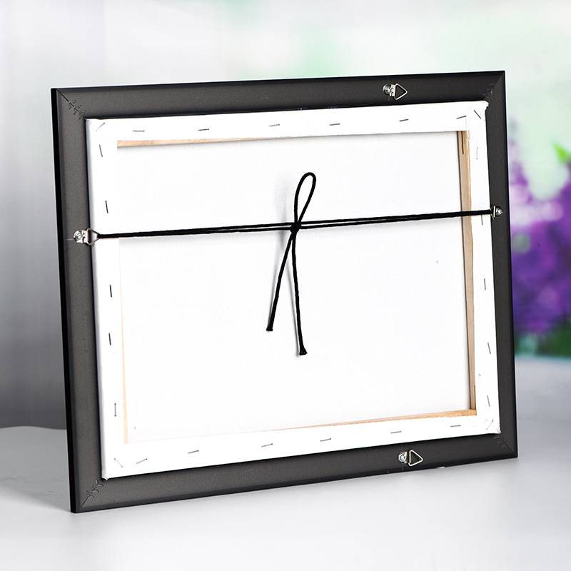 Almond Blossom Crystal Frame – Gemstone Mosaic Decor (45 × 35 cm)