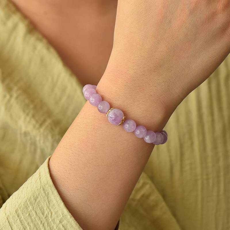 Calm & Confidence Crystal Bracelet – Lepidolite & Golden Tiger’s Eye 8–10 mm