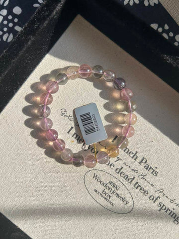 Fluorite Round Bead Bracelet — Focus & Clarity | Calm