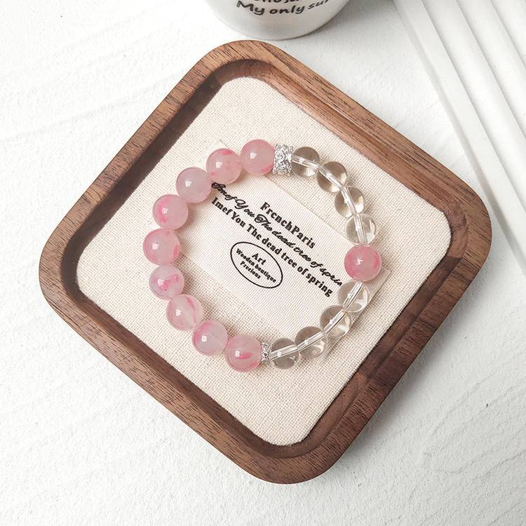 Rose Quartz & Clear Quartz Bracelet — Love & Clarity