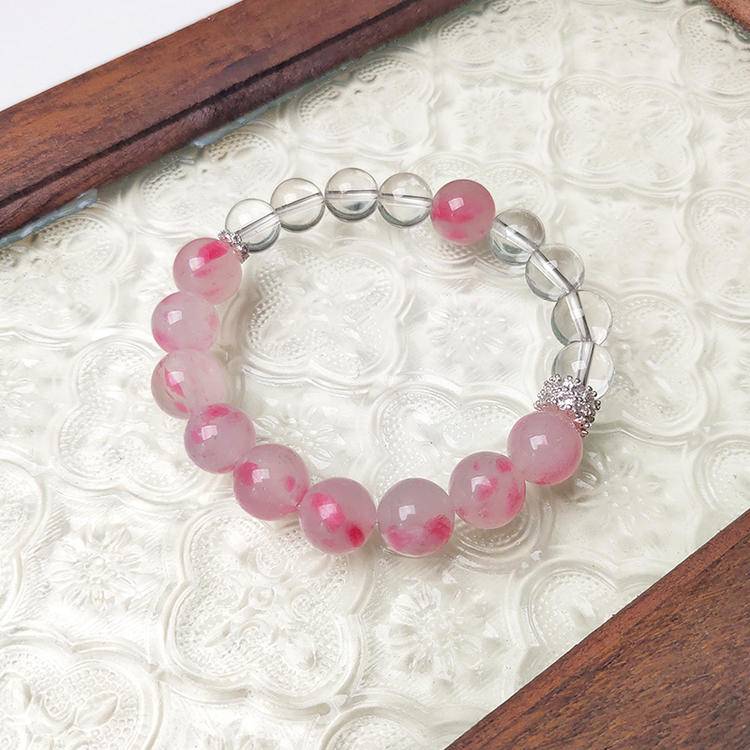 Rose Quartz & Clear Quartz Bracelet — Love & Clarity