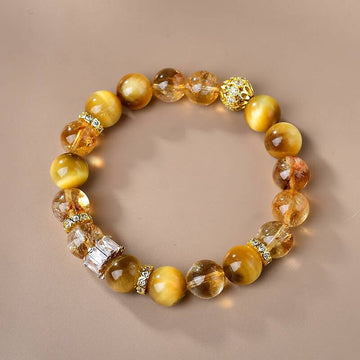 Wealth & Confidence — Citrine & Golden Tiger’s Eye Bracelet